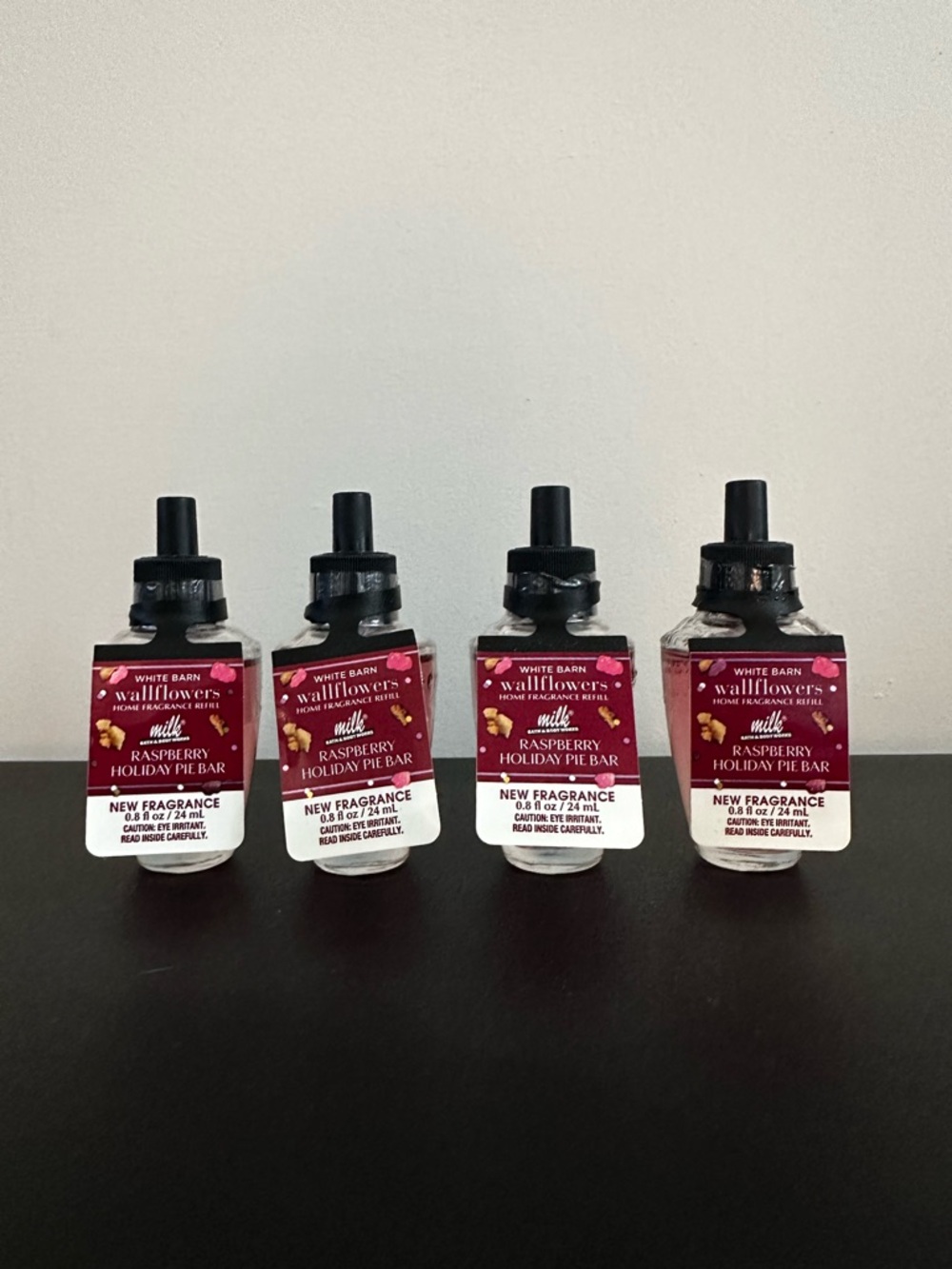 4 White Barn Raspberry Holiday Pie Bar Wallflowers Refill